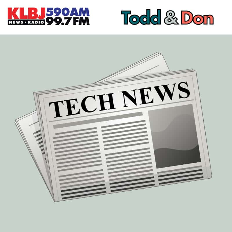 Cartoon picture of newspaper that reads: "Tech News"