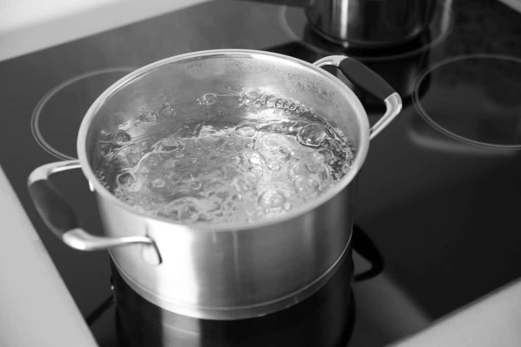 boiling water