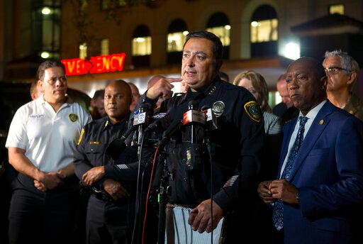 HPD Chief Art Acevedo discusses Monday's shooting of four officers