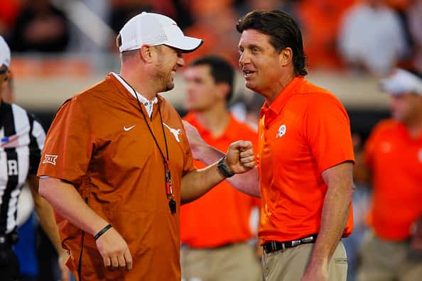 Texas v Oklahoma State People: Tom Herman, Mike Gundy: Getty Images
