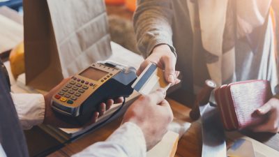 paying with a credit card