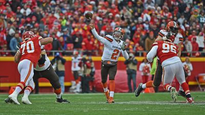 Cleveland Browns v Kansas City Chiefs People: Johnny Manziel: Getty Images
