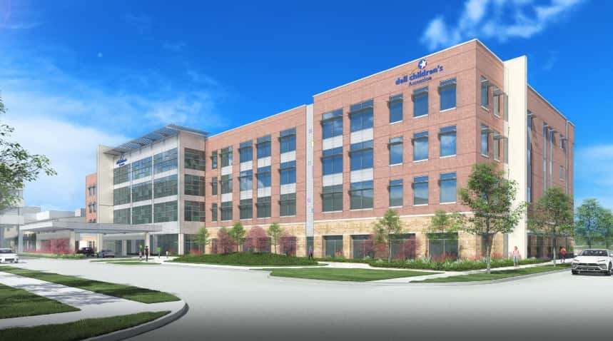 Rendering of Dell Children's expansion