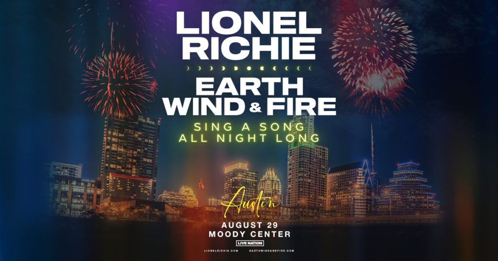 Lionel Richie with Earth, Wind & Fire Moody Center KLBJAM Austin, TX