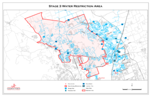 Georgetown water restriction map