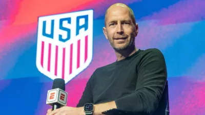 Head coach Gregg Berhalter attends revealing 26 strong Men National Team to attend World Cup at Brooklyn Steel on November 8^ 2022.