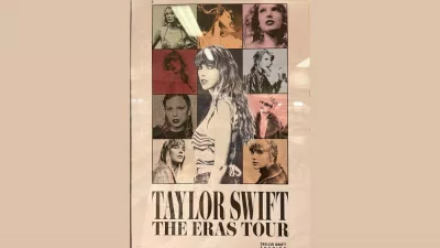 Taylor Swift's Eras Tour Australia: Iconic Concert Poster at Ticket Booth Stand. Sydney^ Australia - March 05^ 2024