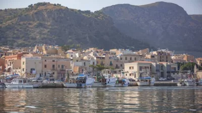 PORTICELLO^ ITALY 11 OCTOBER 2019: Porticello's Coastline during sunset time