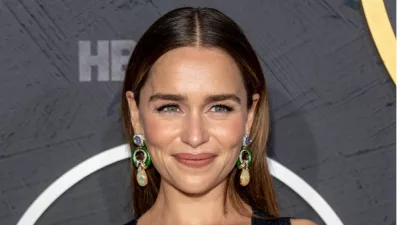 Emilia Clarke attends 2019 HBO's Post Emmy Award Reception at Pacific Design Center^ Los Angeles^ CA on September 22^ 2019