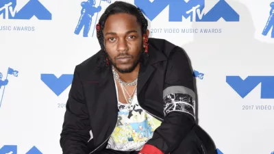 Kendrick Lamar arrives to the 2017 Video Music Awards Press Room on August 27^ 2017 in Los Angeles^ CA