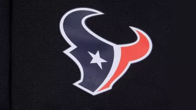 The Logo of Houston Texans on the black background