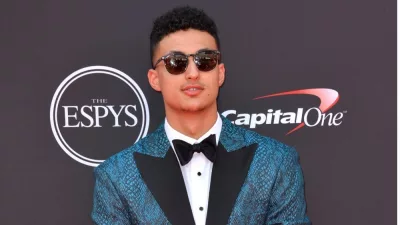 Kyle Kuzma at the 2018 ESPY Awards at the Microsoft Theatre LA Live. LOS ANGELES^ CA - July 18^ 2018