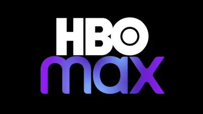 Max or HBO Max logo on TV screen. Man turns on TV with remote control. HBO Max is an American subscription video on-demand streaming service.