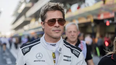 Brad Pitt of USA and actor during Formula One Abu Dhabi GP Yas Marina Circuit^ Abu Dhabi^ United Arab Emirates 8.December.2024;