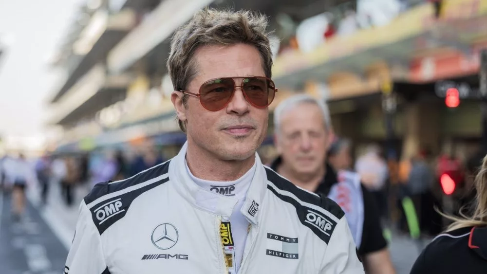 Brad Pitt of USA and actor during Formula One Abu Dhabi GP Yas Marina Circuit^ Abu Dhabi^ United Arab Emirates 8.December.2024;