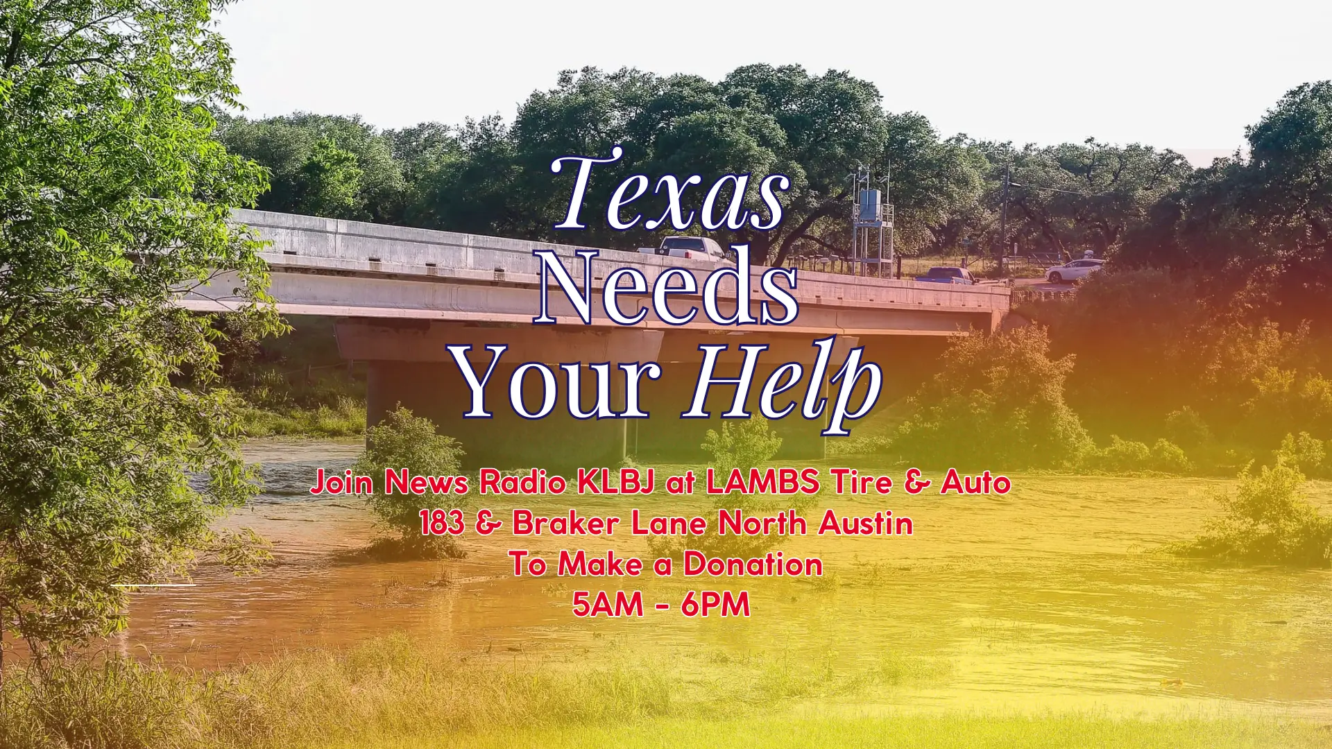 LIVE Broadcast & Donation Collection – Lamb’s at Braker & 183