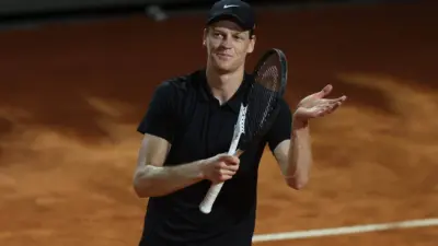 Jannik Sinner (ITA) against Francisco Cerundolo (ARG) during the Internazionali BNL d’ Italia 2025 ATP Masters Men’s 1000 circuit of Rome at the Foro Italico. Rome^ Italy 05.13.2025