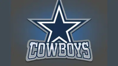 Sports logo vector-style image of dallas cowboys football logo