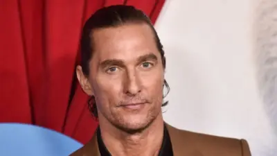 Matthew McConaughey arrives for the ‘Sing 2’ Premiere on December 12^ 2021 in Los Angeles^ CA