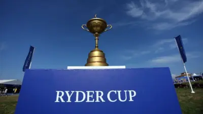Official trophy cup of the ceremony of RYDER CUP 2023 at Marco Simone Golf Country Club di Guidonia Montecelio^ Roma Rome^ Italy 28.09.2023