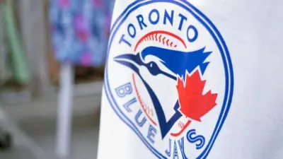 Detail of Blue Jays memorabilia. The Toronto Blue Jays are a professional baseball team located in Toronto^ Canada. Members of the Eastern Division of MLB