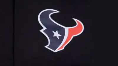 The Logo of Houston Texans and New era on the buff gear.
