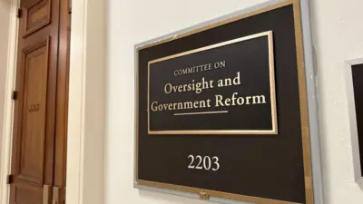 Committee on Oversight and Government Reform 2203 sign an entrance exterior at house office building WASHINGTON - APRIL 2^ 2025