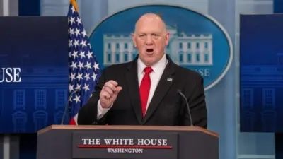 Border Czar at a White House Press Briefing Washington Dc^ United States^ April 28 2025