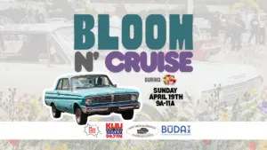 header v2 buda bloom n cruise news radio klbj 2026