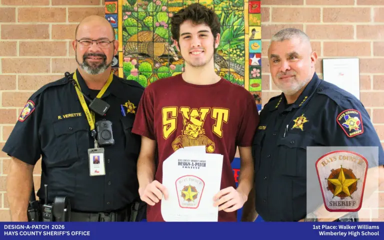 Hays County Students Put Their Stamp on Law Enforcement in Patch Design Contest