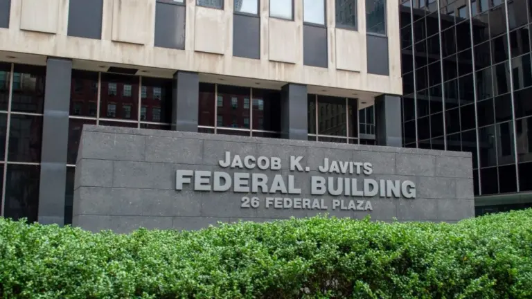 Man arrested after igniting ‘incendiary device’ outside federal building in Lower Manhattan