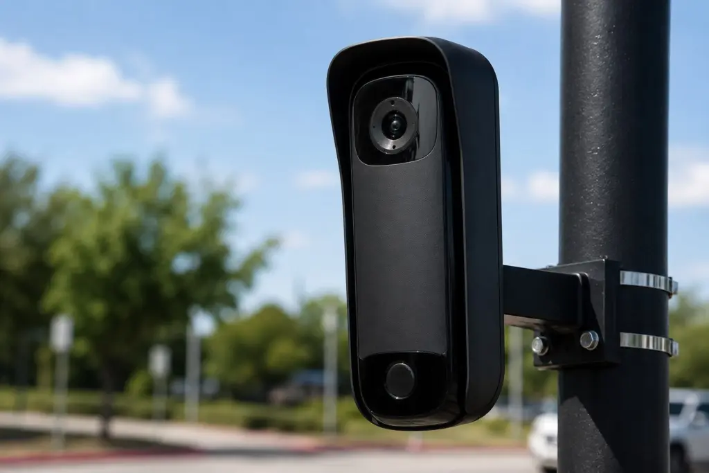 AI-generated photo of a generic surveillance camera,