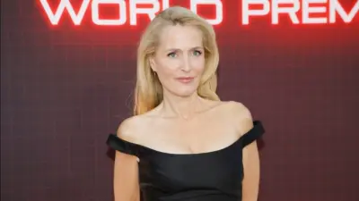 Gillian Anderson at the World Premiere of Tron Ares at the TCL Chinese Theatre IMAX LOS ANGELES - OCTOBER 6^ 2025
