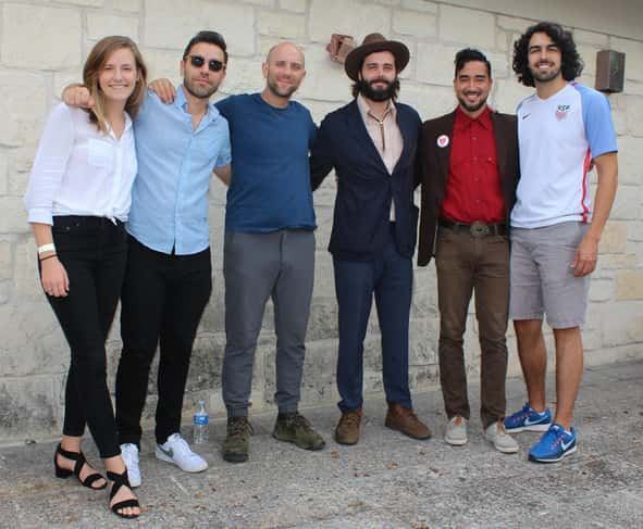 Lord Huron with fans in the Dell Music Lounge