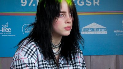 billie eilish backstage at acl music festival