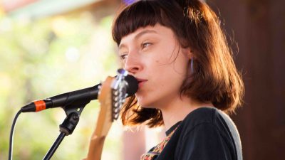 This is a photo Stella Donelly Performing at the ACL Radio Live Broadcast at Threadgills