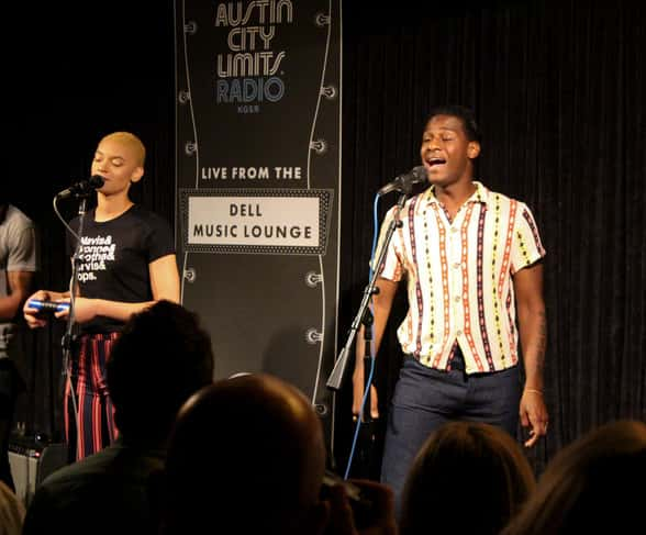 Leon Bridges in the Dell Music Lounge