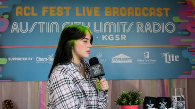 billie eilish backstage at acl music festival