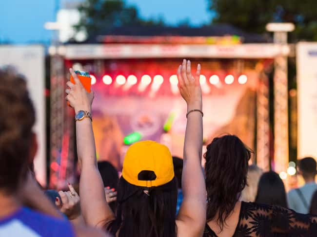 Fans at KGSR's Blues on the Green