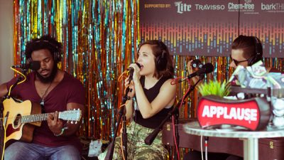 Alice Merton Performing for ACL Radio Backstage during the Austin City Limits Music Festival