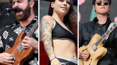 Foals, Donna Missal, Vampire Weekend collage