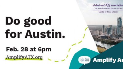 Do good for Austin Feb. 28 at 6pm amplifytexas.org