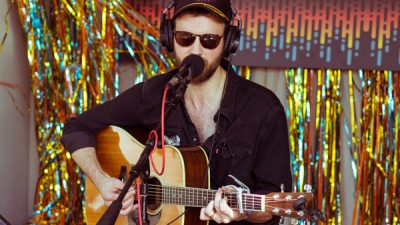 Ruston Kelly Performs Backstage During the Austin City Limits Music Festival