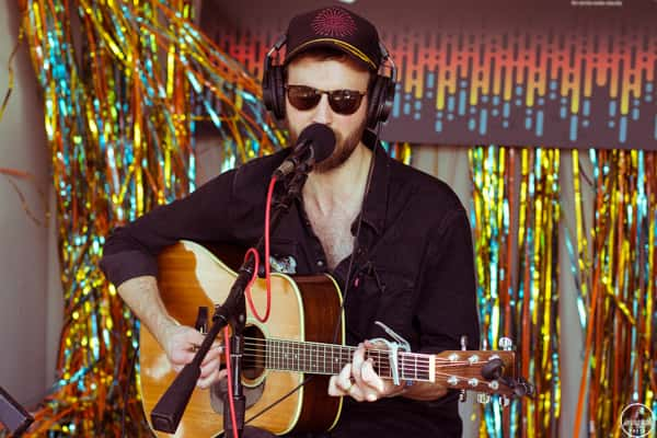 Ruston Kelly Performs Backstage During the Austin City Limits Music Festival