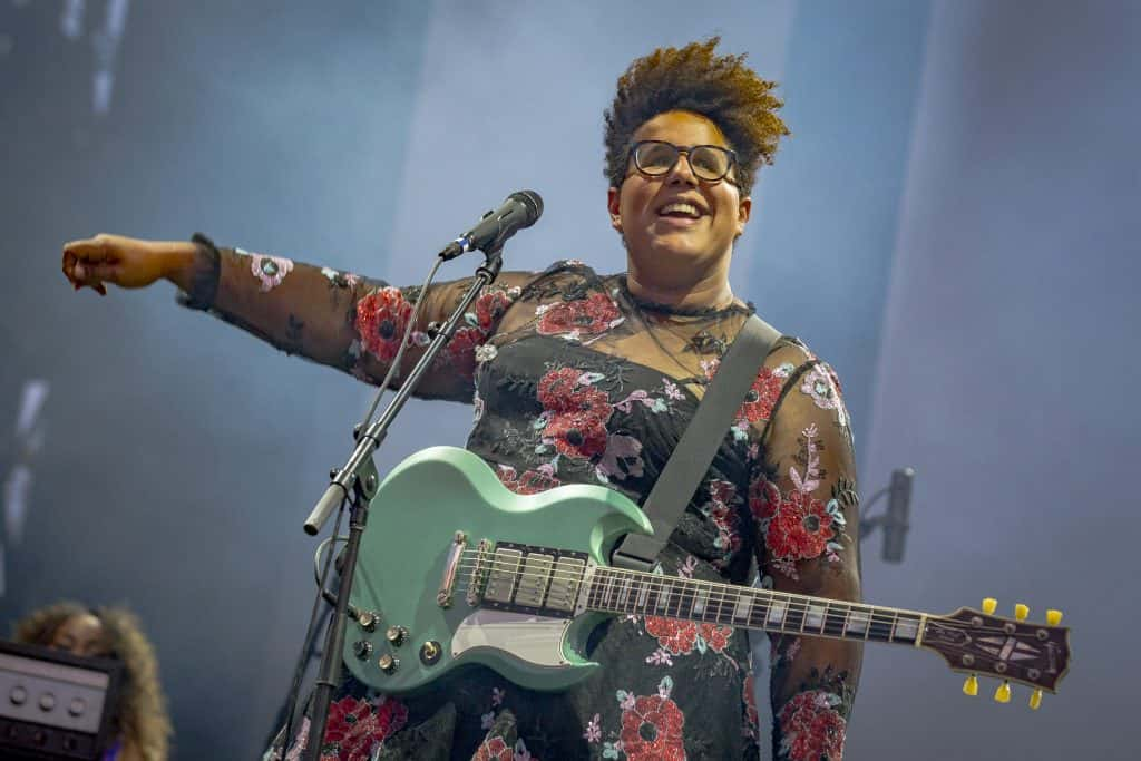 Brittany Howard singing on stage