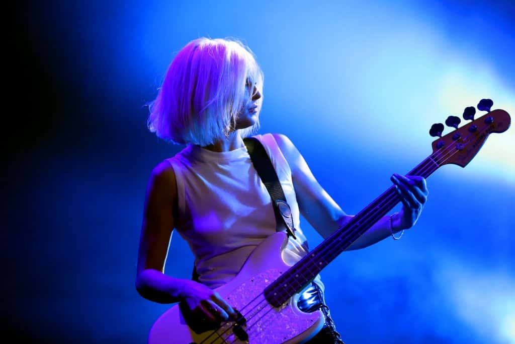 Sarah Barthel playing guitar