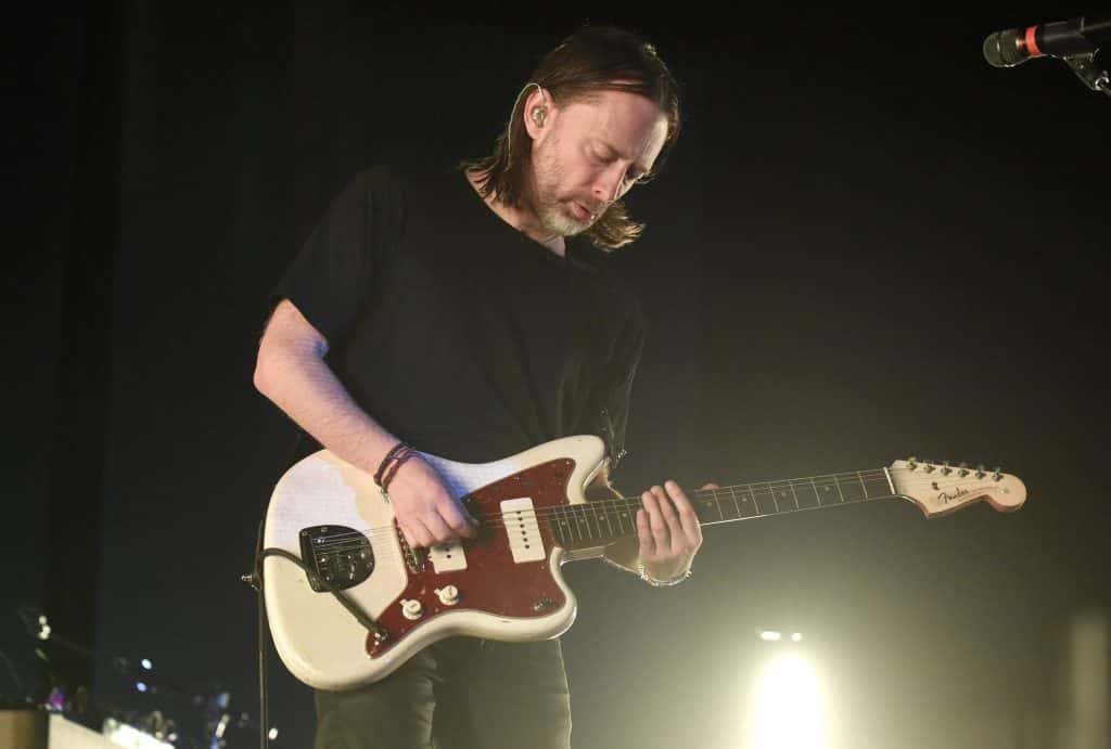 Thom Yorke on stage