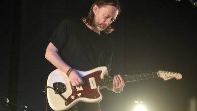 Thom Yorke on stage