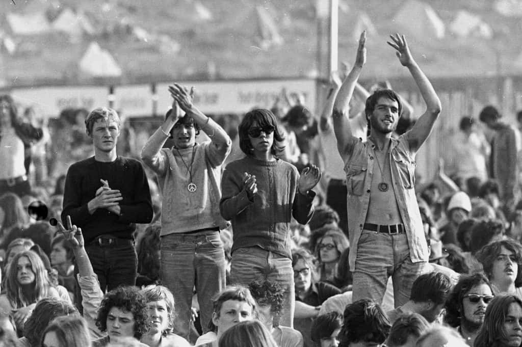 Music Fans at a Festival in the 70's