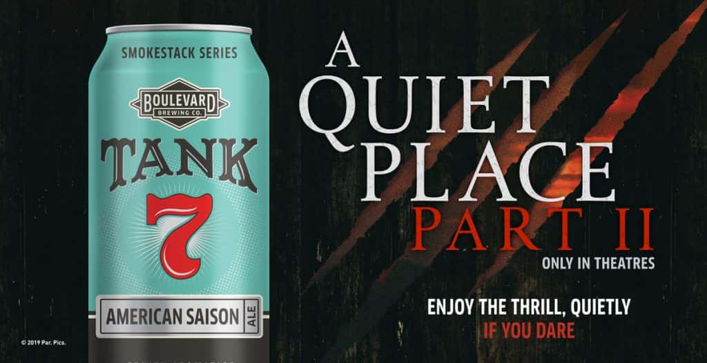 A Quiet Place Part II Boulevard Brewing Company, Enjoy the Thrill Quietly